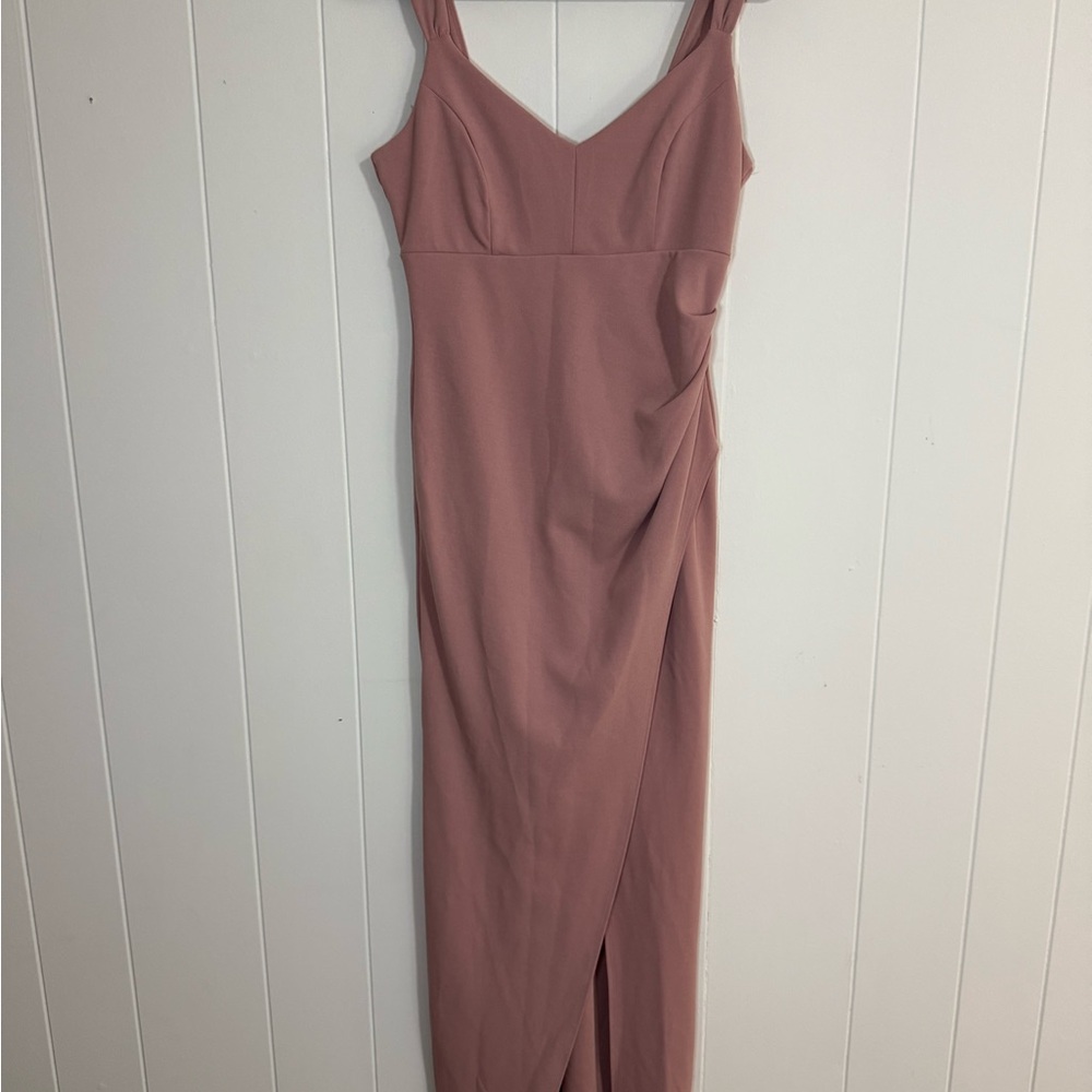 Elegant Pink Sleeveless Dress